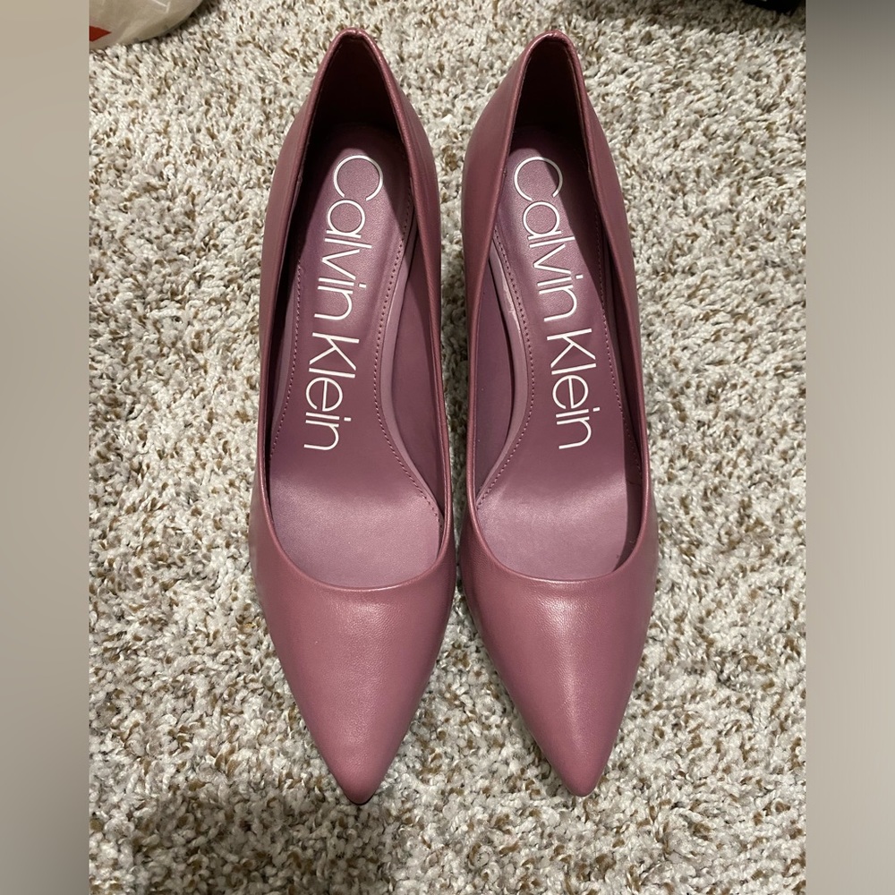 Calvin Klein pumps heels Rose mauve 8 new